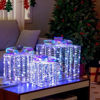 Picture of Christmas Decor Rainbow Christmas Gift Boxes - 3 pc