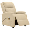 Picture of Living Room Fabric Massage Recliner Chair - Cream