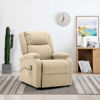 Picture of Living Room Fabric Massage Recliner Chair - Cream