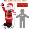 Picture of 8' Inflatable Christmas Santa Claus with LED